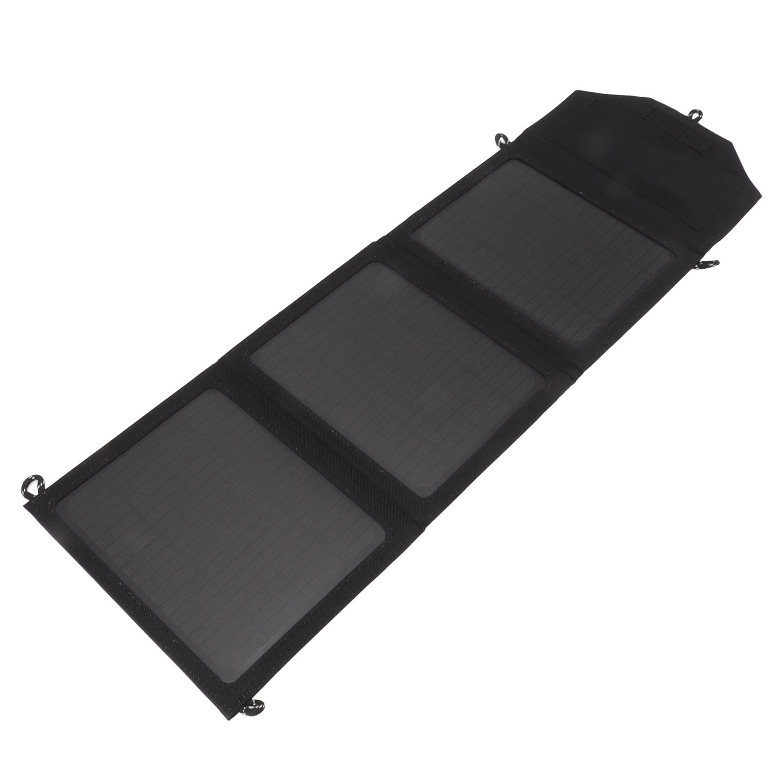 Generic Cargador Portátil con Panel Solar Plegable de 30W para Acampar Al Aire Libre Viajes Silicio Monocristalino Negro 1 Unidad