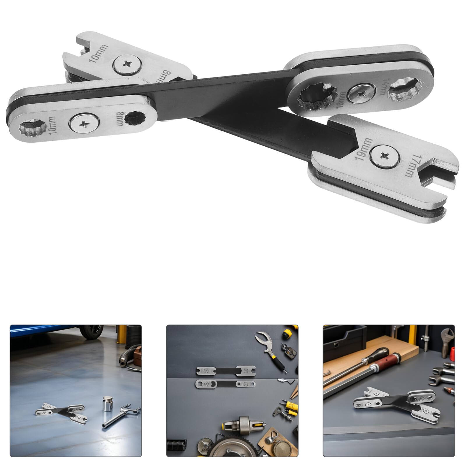 Alipis Llave Inglesa Ajustable de Doble Extremo, 2 Piezas