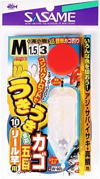 Amazon | ささめ針(SASAME) W-665 うきうき堤防カゴ五目 リール竿用 M