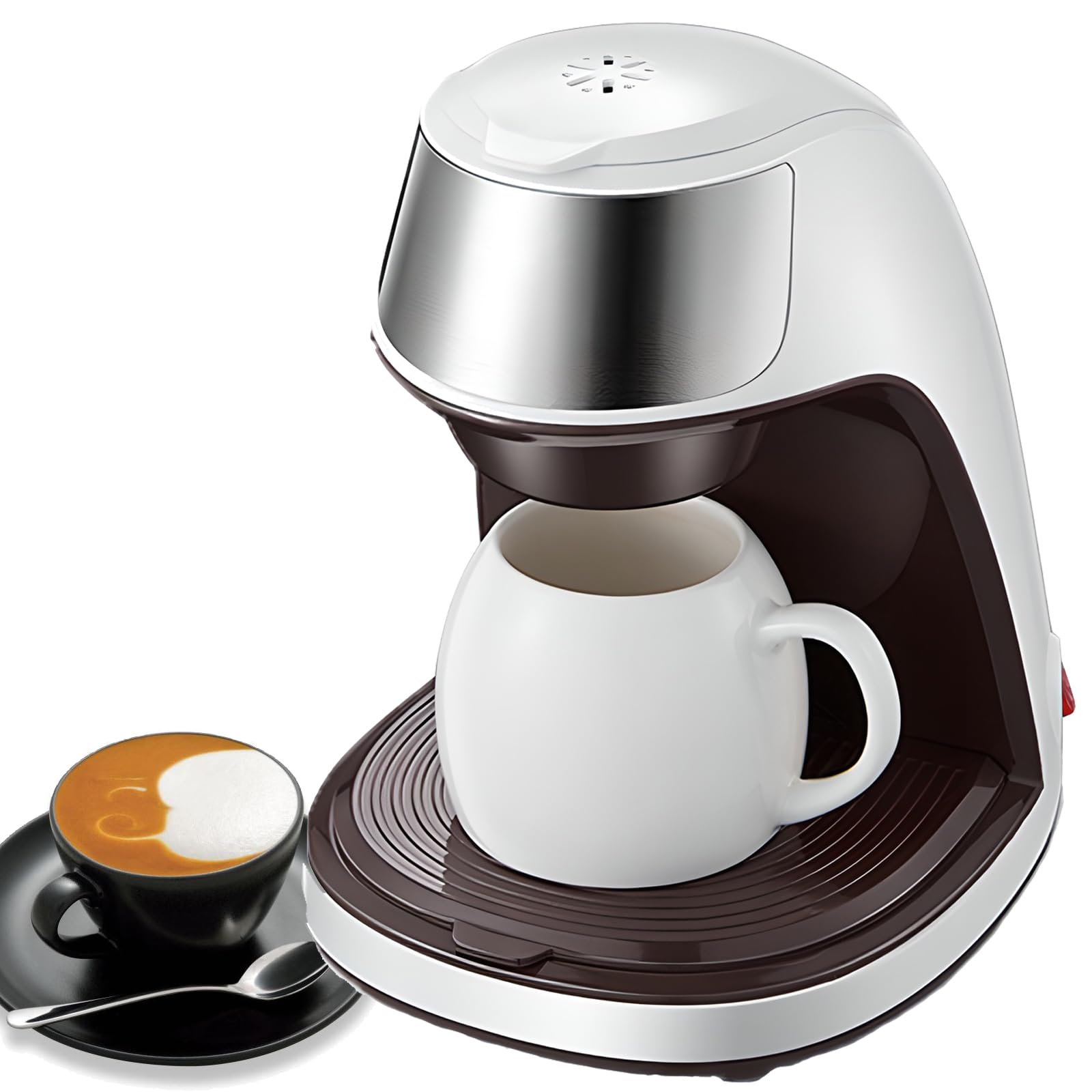 Machine à café semi-automatique avec protection anti-sèche et inox