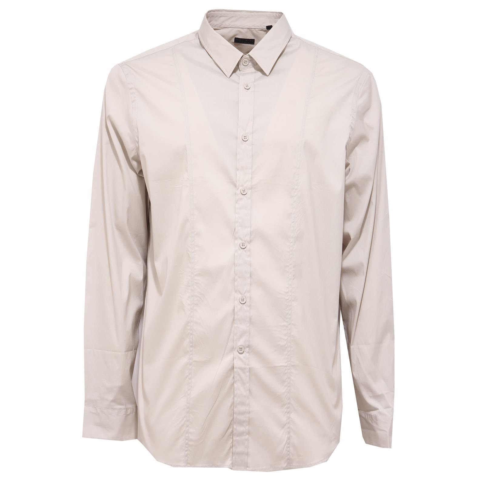 PAOLO PECORA 4839AB camicia uomo COLLO FRANCESE light beige shirt man