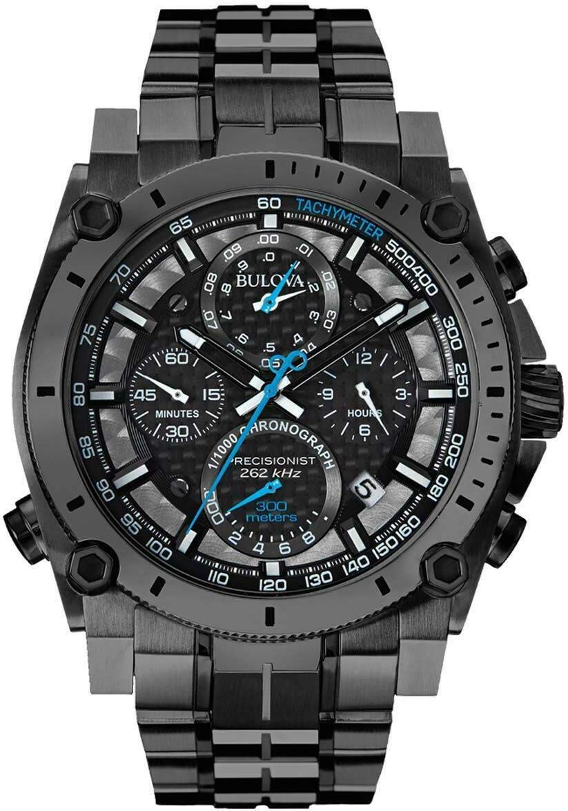 Bulova Mens Icon High Precision Quartz Chronograph Watch Curved Mineral Crystal product thumbnail 2