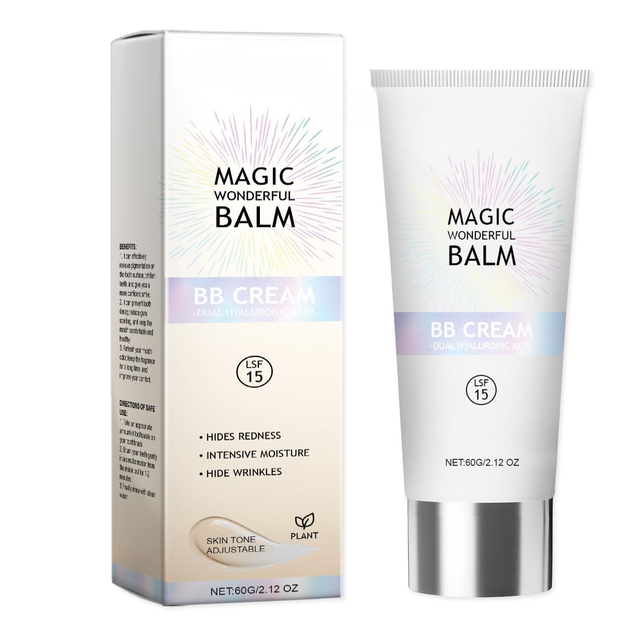 Generic SPF Tinted Moisturizer Face BB Cream Tinted Moisturize For Face Full-Coverage Foundation Primer BB Cream Skin Perfecting