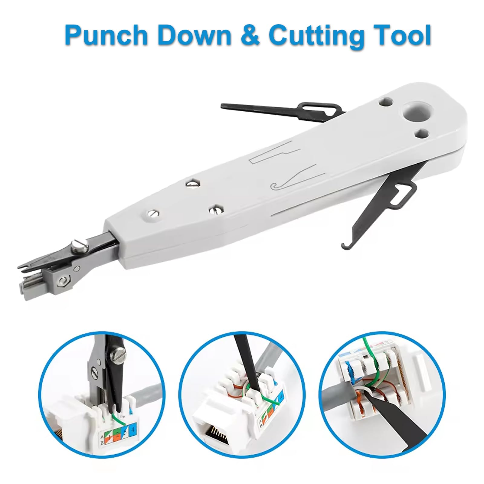 Kit 12 In 1 Per Rete Ethernet - Pinza Crimpatrice RJ45, Tester Cavi E Accessori - Foto 5