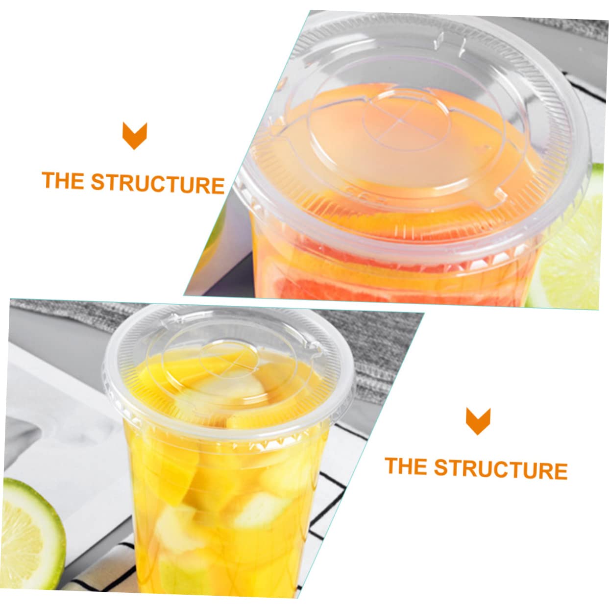 Didiseaon Daily Use Flat Lids 100pcs Beverage Cup Lids Straw Hole for Cold Drinks