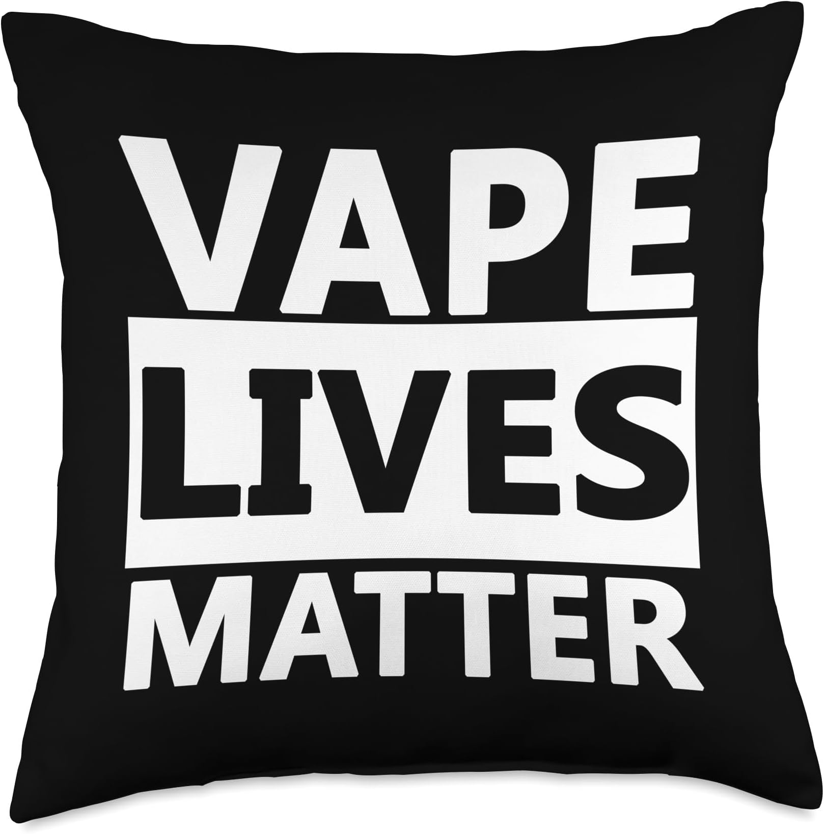 Vape Lives Matter for Vapers and Adult E-Cigarette Vapes Throw Pillow