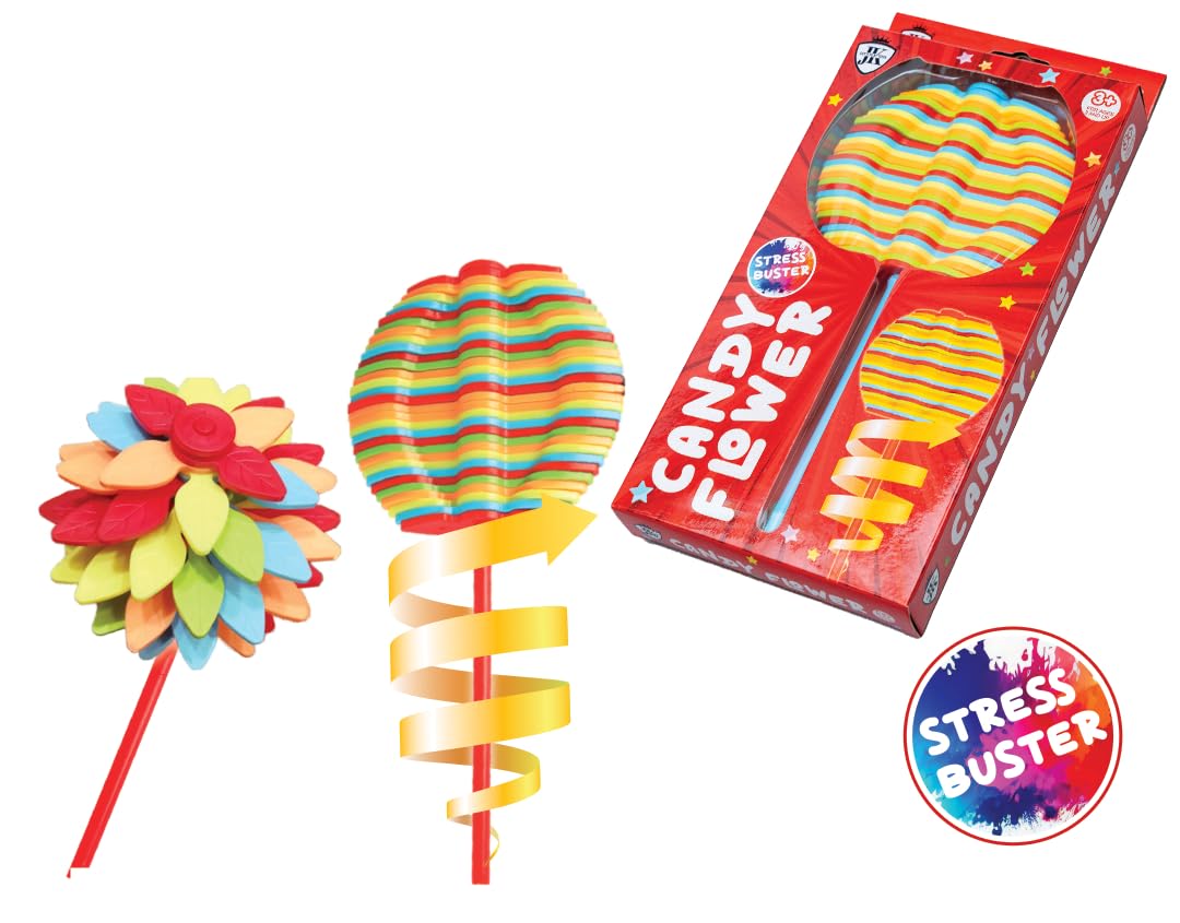 Candy Flower Toy for Kids | Stress Relief Toy - Colorful Twisting and Rotating Fidget Spinner for Kids & Adults | Durable, Fun Stress Buster Gift (B0DG34FJV9) Amazon Price History, Amazon Price Tracker