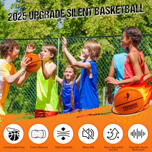 Si-Lent Basketball, No Noise Foam Ball for Quiet Dribbling, Training Ball for Indoor Use, Youth Gift
| Si-Lent Basketba 