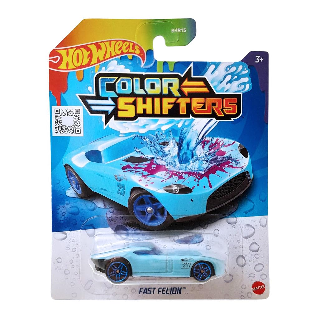 Hot Wheels Color Shifter Fast Felion for 3 Years & Above (Blue)