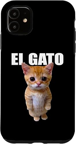 Funda de moda para iPhone 11 El Gato Meme Sad Crying Cat Munchkin Kitty Meme