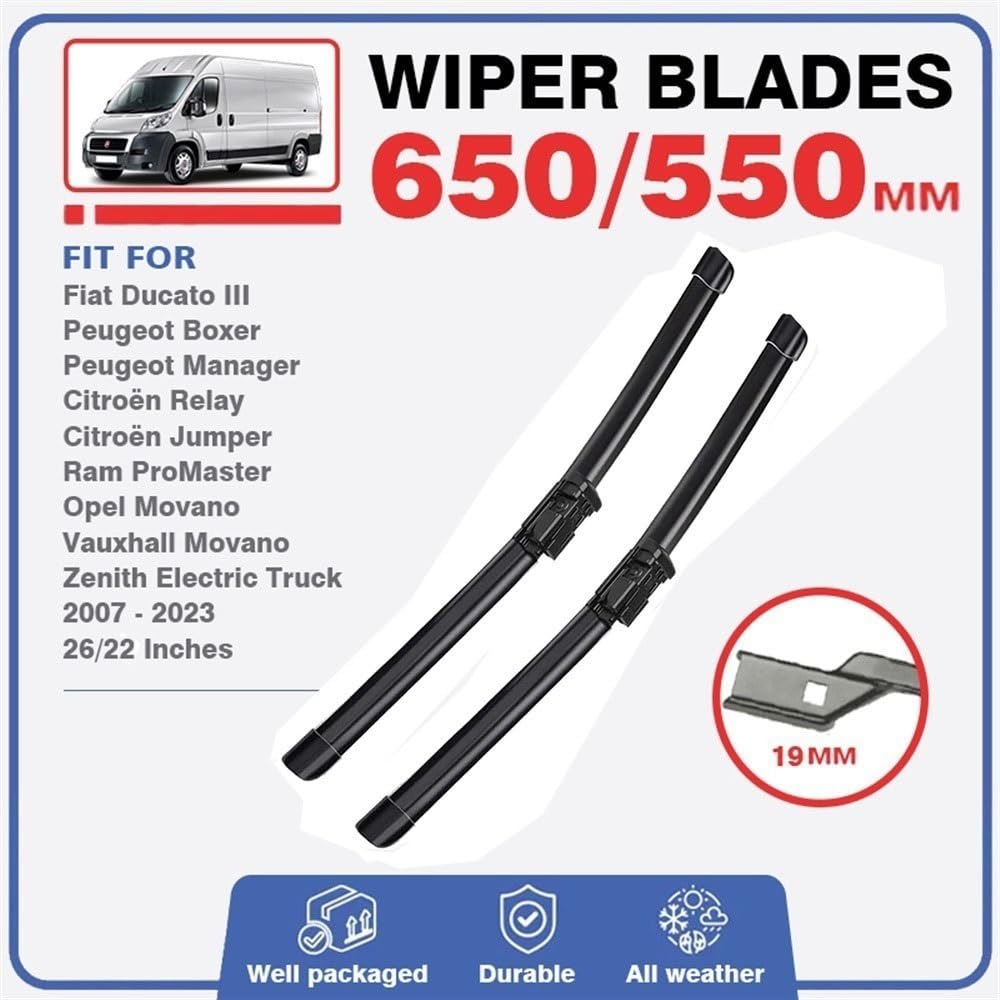 Amazon | フロントガラスワイパーブレード に対応 Fiat Ducato III MK3