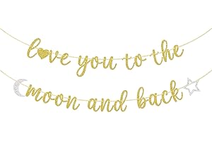 Love You to the Moon and Back Baby Shower Banner