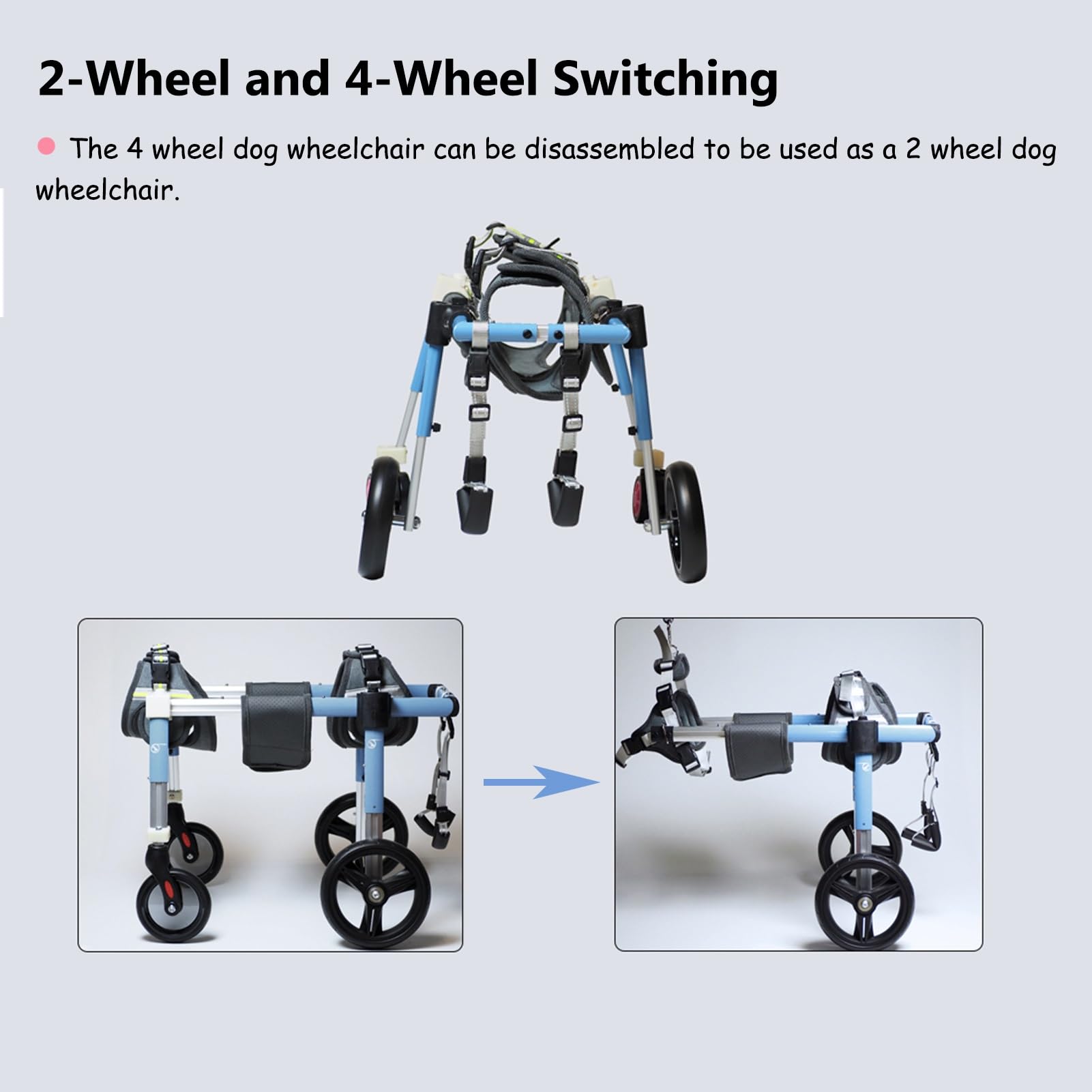 Amazon.com: EXCLURA Dog Wheelchair Big Dog Wheelchair 4 Wheel/ 2