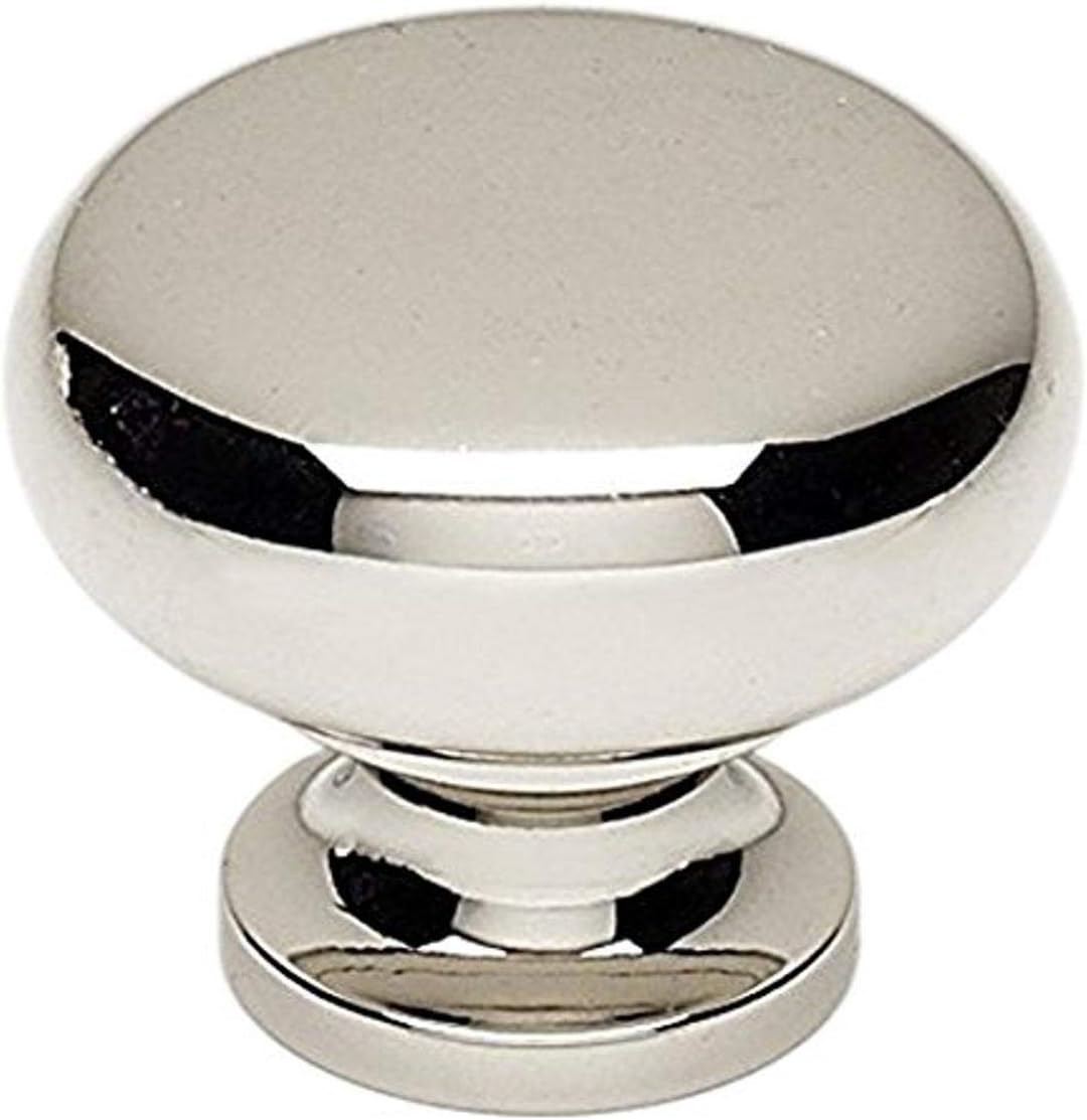 A1134-PN Traditional Knobs, Polished Nickel, 1-1/4