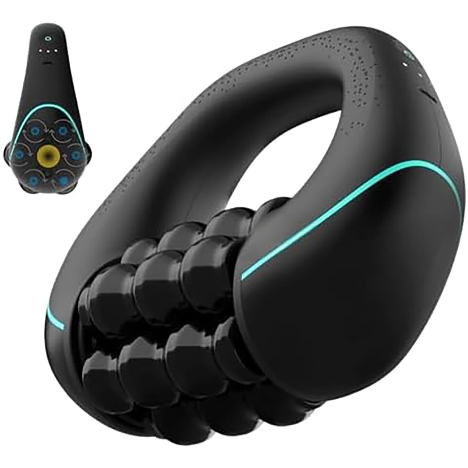 Masajeador de Rodillos Eléctrico Portátil, Rodillo de Masaje EléCtrico Con Mango, 3 Niveles de Intensidad, Relajación Muscular Profunda,para Espalda, Piernas
