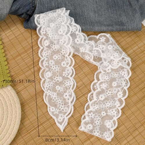 4pcs Lace Headband Head Hair Scarf, Handbag Handle Wrap Ribbon Scarf Neckerchief3