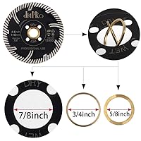 Vista 2 de Hoja de granito de diamante de 4,5 "para cortar y moler azulejos de porcelana de mármol de granito