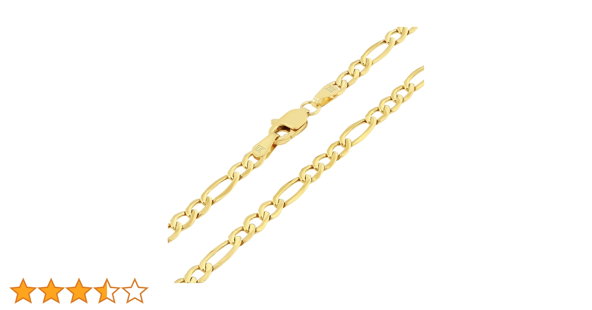 専用フィガロ　ネックレス　ゴールド 10K 10K イエローゴールド フィガロネックレス 幅2.8mm 40cm-60cm