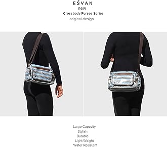 Women Fashion Tote Crossbody Handbags for Women Multi Pockets Shoulder Bag Nylon Travel Purse