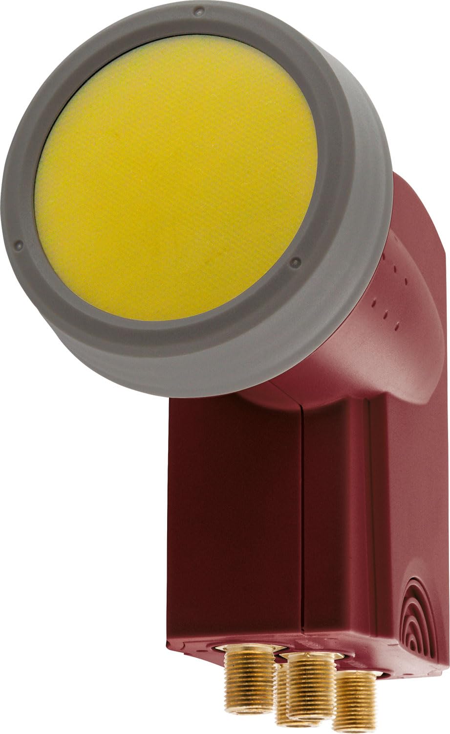 SCHWAIGER 388 Quad LNB Low Noise Blockconverter Sun Protect Tapa LNB Digital Resistente al Calor Accesorios para Antenas parabólicas protección contra la Intemperie contactos Dorados Rojo