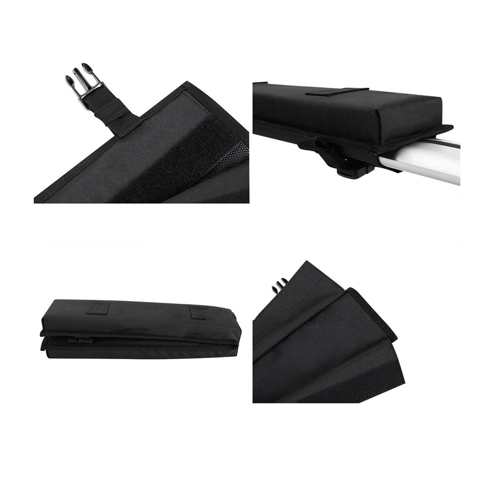 Autodachträger Universal Auto Weiche Dachträger Pads Gepäckträger Dach Querträger Pads Für Kajak Surfbrett SUP Kanu Gepäckträger Kissen-Schwarz Schienen