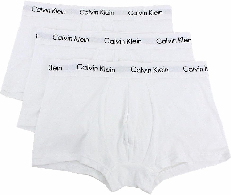Calvin Klein Men's Microfiber Stretch 3-Pack Low Rise Trunks