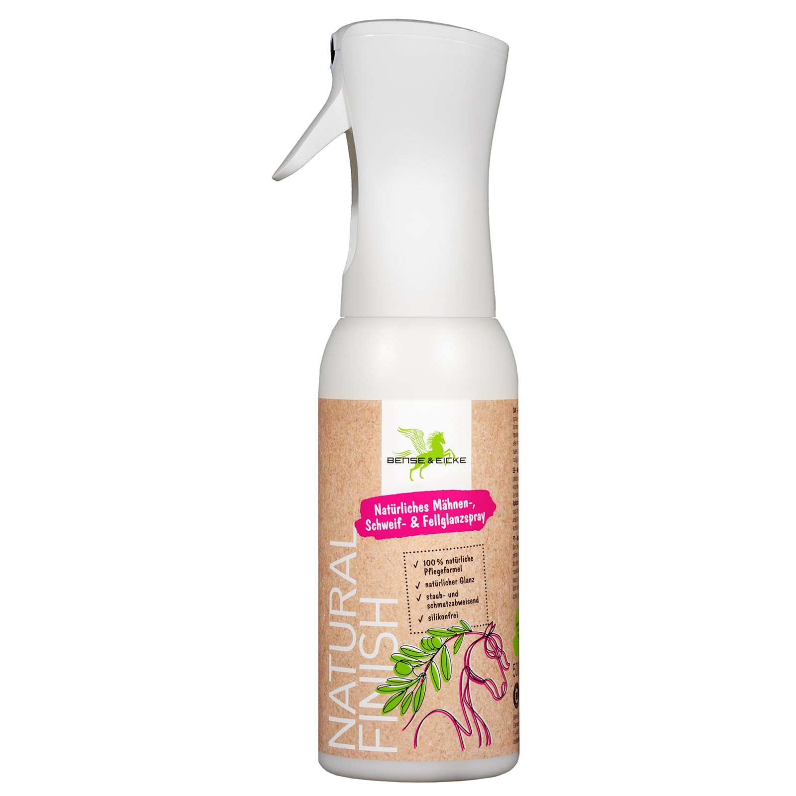Bense & Eicke Natural Finish Mähnen- und Schweifspray – Rein natürlich 500 ml
