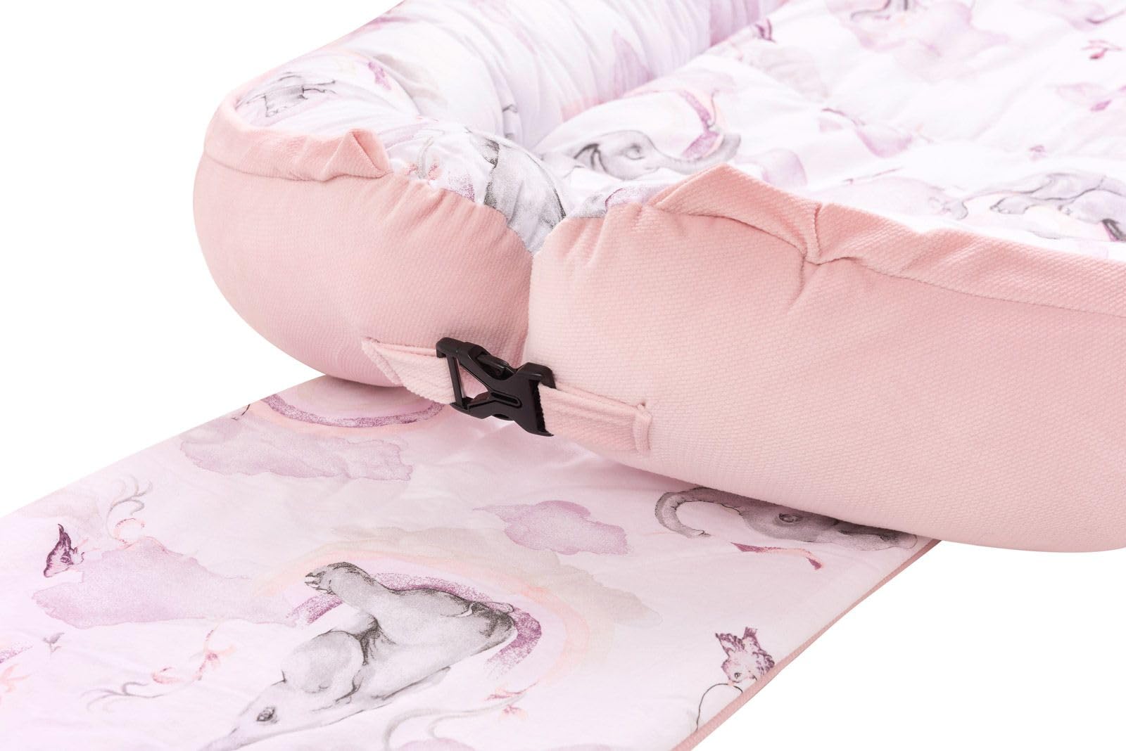 Bellochi Habarigani - Nido per neonati XXL, 100% cotone, 120 x 65 cm, con bordi protettivi, 0-9 m, Habarigani