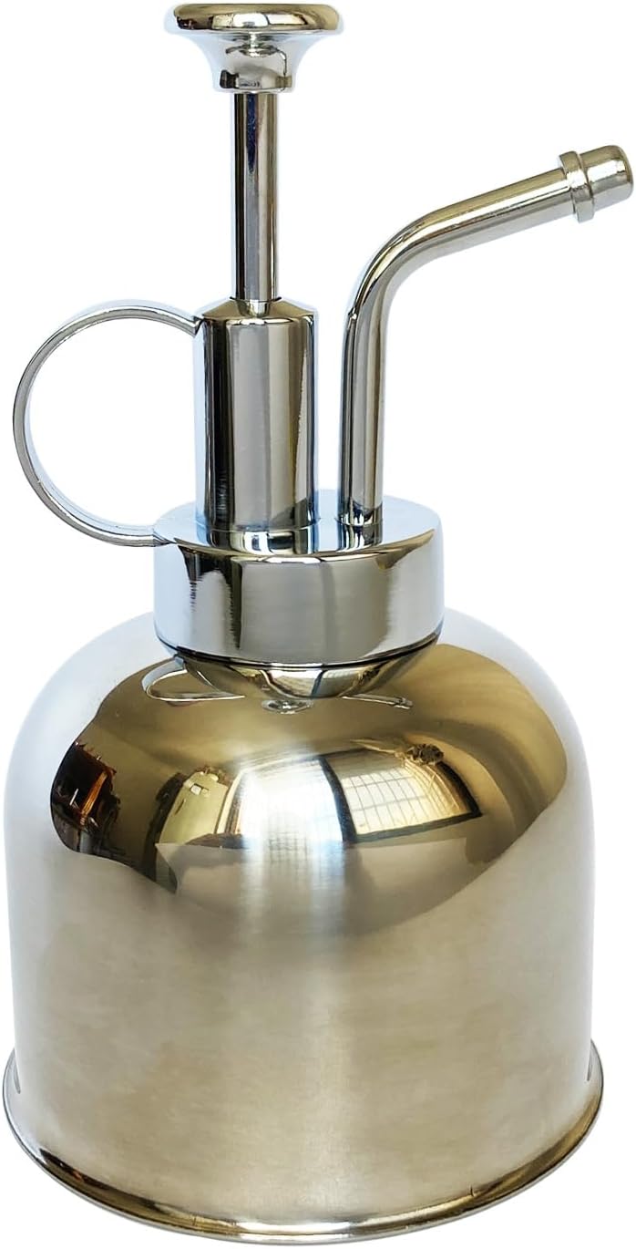 Plant Mist Spray Bottle Stainless Steel Plant Sprayer, Small Watering Can Plant Spray Bottle Modern Garden Tools for Indoor Potted Plants Watering and Spraying