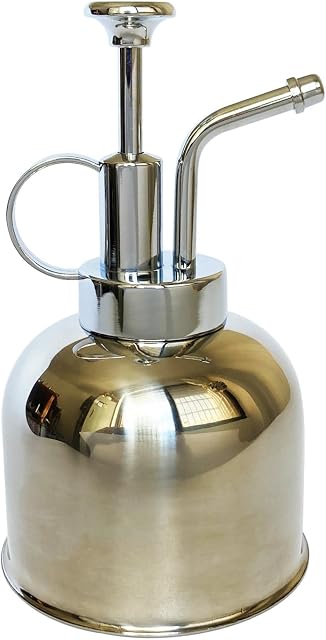 Plant Mister Spray Bottle Stainless Steel Plant Sprayer, Small Watering can Plant Spray Bottle Modern Gardening Tools for Indoor Potted Plants Watering and Spraying