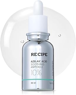 RECIPE Azelaic Acid 10 Soothing Ampoule - Soothing Serum, Facial Serum for Sensitive skin - Korean Skincare for Mild Breakouts (1.01 fl oz)