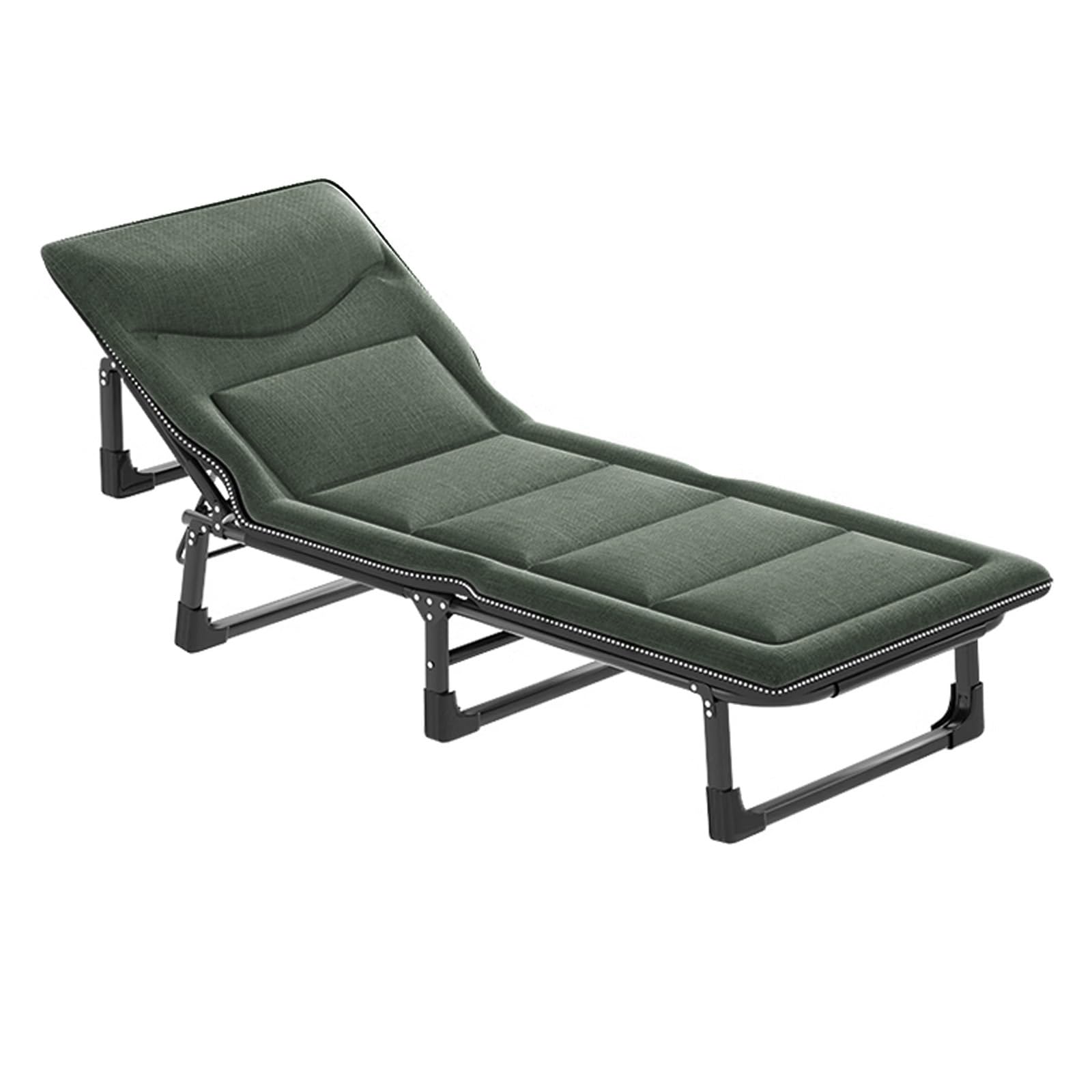 Łóżko Składane z Materacem en 3D Comfort Hoofdsteun Gastenbed Verstelbaar in 4 Posities Składane Łóżko Polowe Dla Dorosłych Geen Installatie Nodig(C,190 * 68 * 30cm)