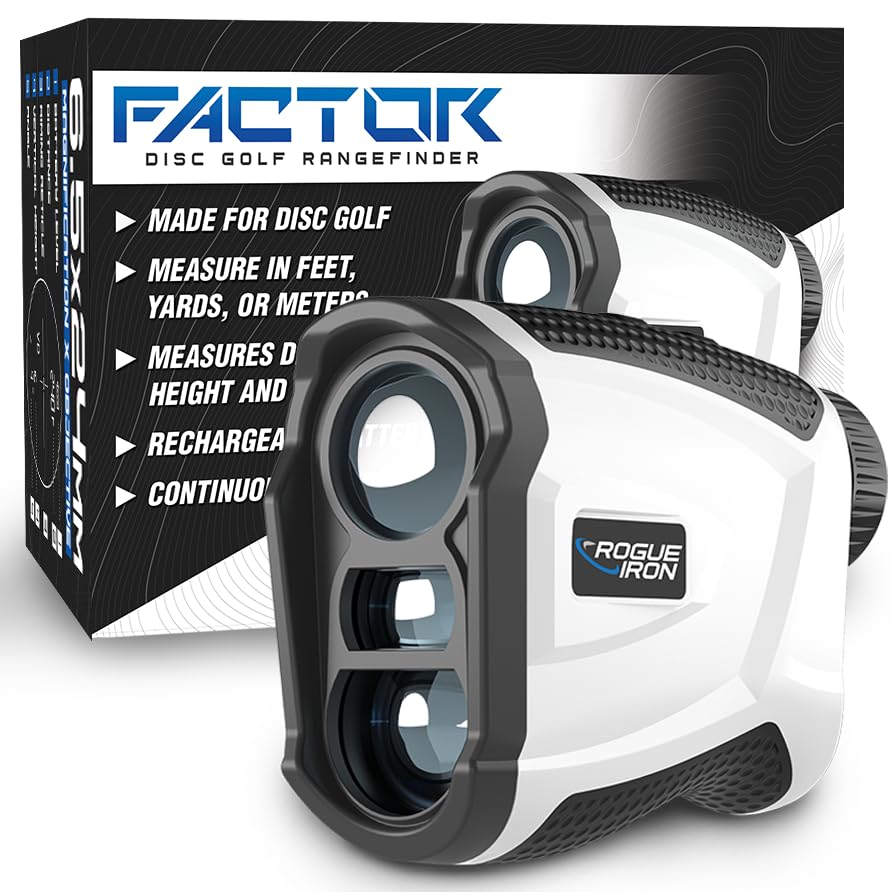Rogue Iron Disc Golf Range Finder Measures in Feet Rangefinder Rechargeable