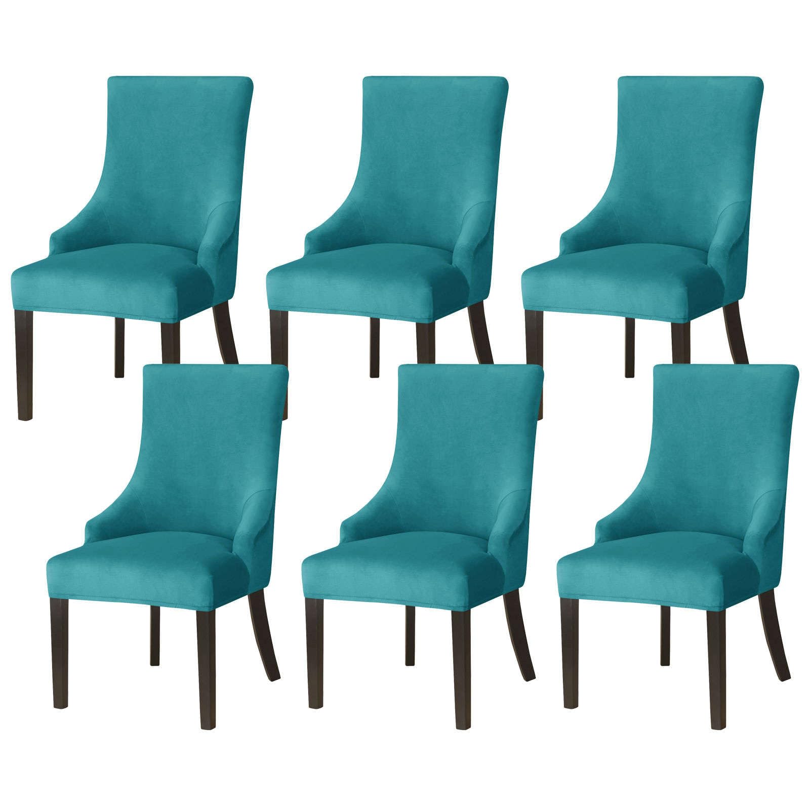 Housse de chaise velours bleu lavable et amovible pour protéger votre mobilier de banquet