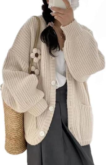 Cute Cardigan Sweater Kawaii Flower Button Down Cottagecore Sweater Top Preppy Y2k Aesthetic Clothes for Teen Girls