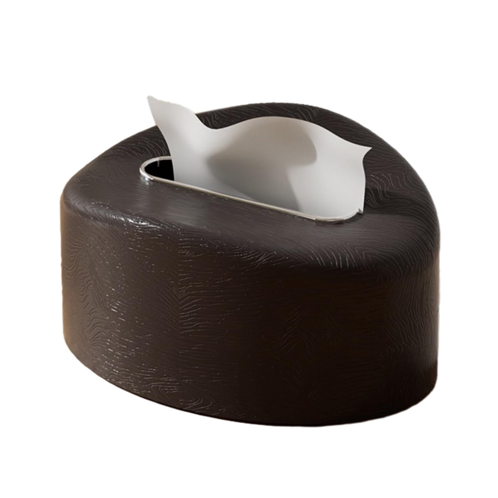 Glifora Tissue Box Cover with Rounded Corners - Tissue Box Holder with Spring Support, Tissue Dispenser for Home, Living Room, Bedroom and Office Use