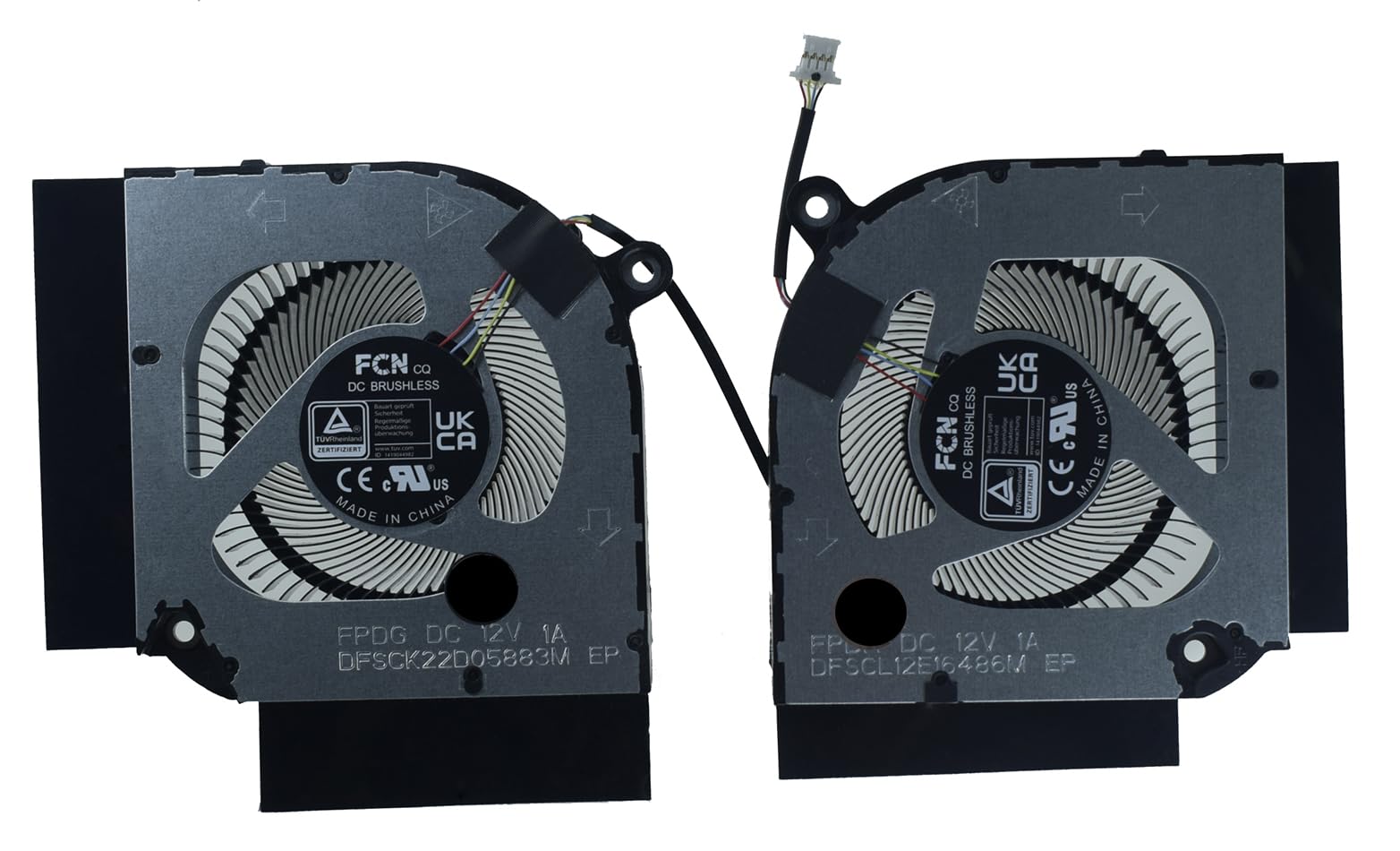 New CPU and GPU Cooling Fan for Acer Nitro 5 AN515-46 N22C1 12V Series DFSCK22D05883M DFSCL12E16486M