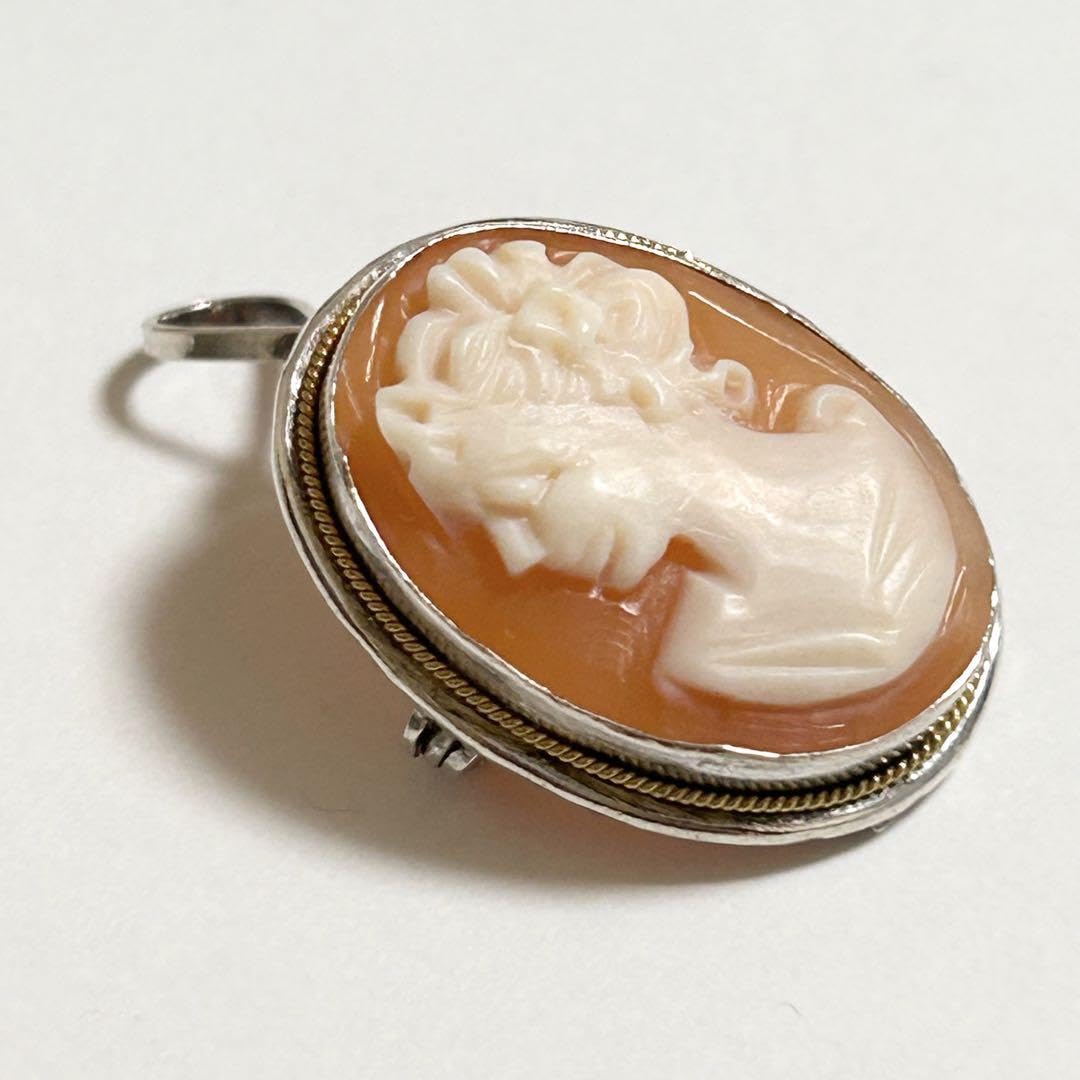 再値下げ　カメオ　ネックレス　ブローチ　ペンダントトップ　 2way 再値下げ カメオ ネックレス ブローチ ペンダントトップ 2way カメオ