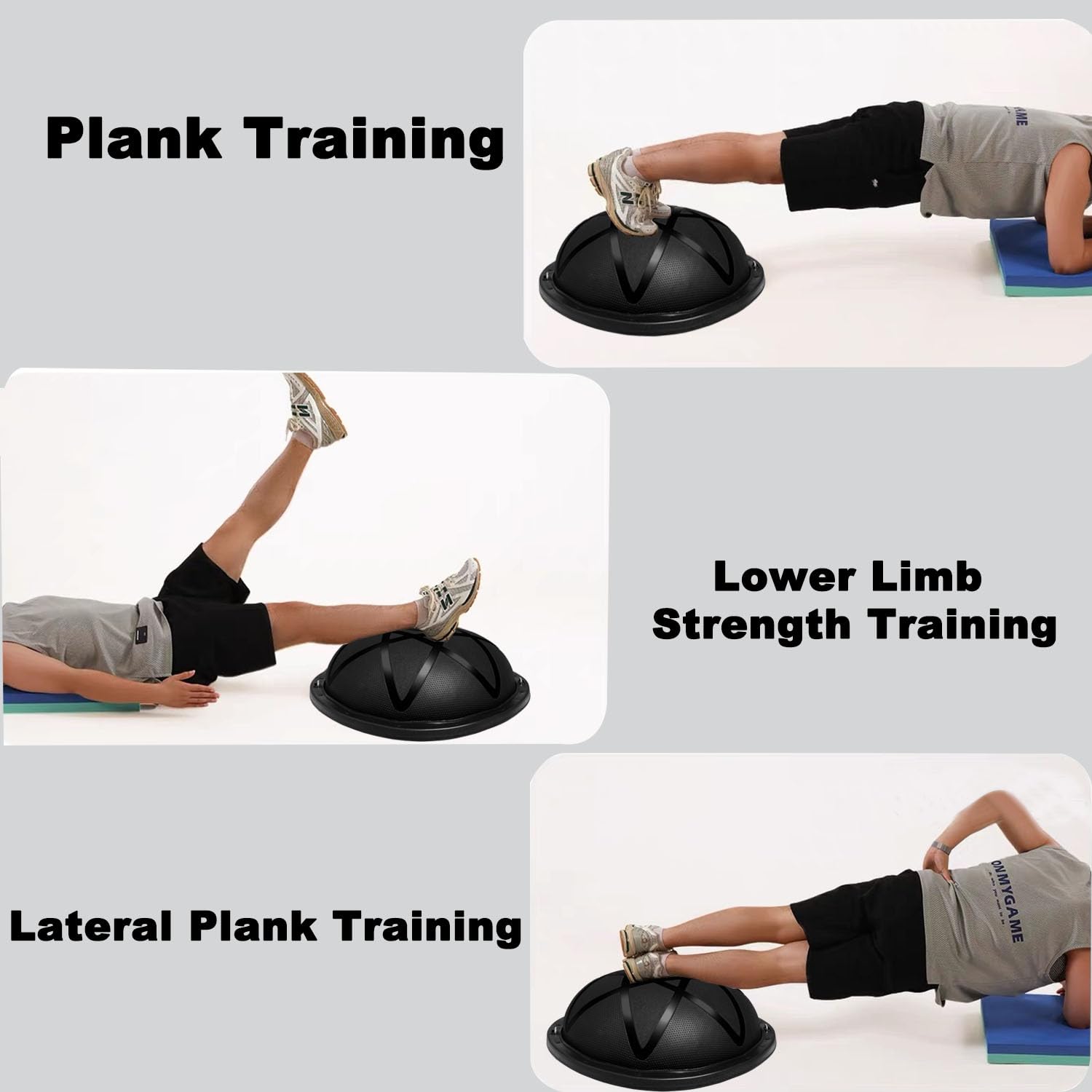 Mezza palla per esercizi da 680,4 kg, palla da allenamento, palla per esercizi di equilibrio, palla terapeutica, allenamento medicinale per tutto il corpo, yoga e pilates, per allenamenti in