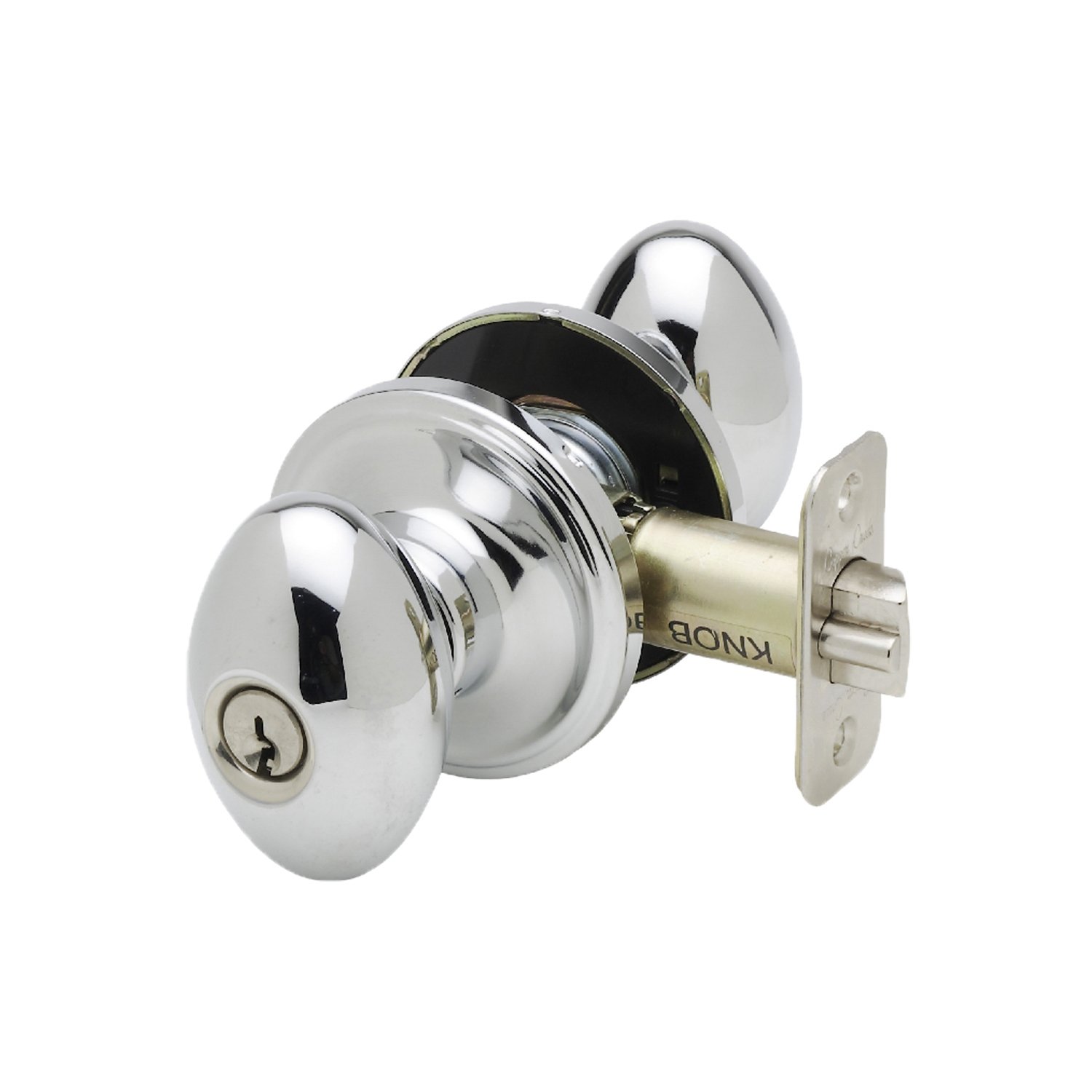 Satin Stainless Steel Egg Door Knob - Privacy Function -12