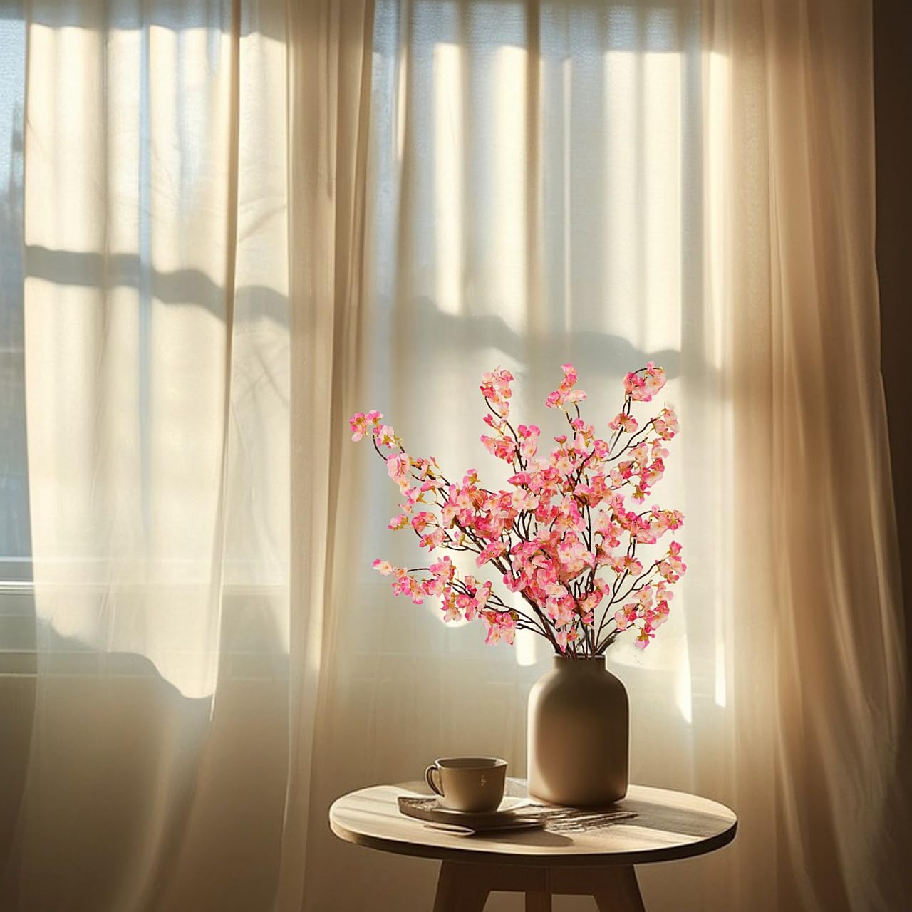 Artificial Cherry Blossom Flowers - Image 3