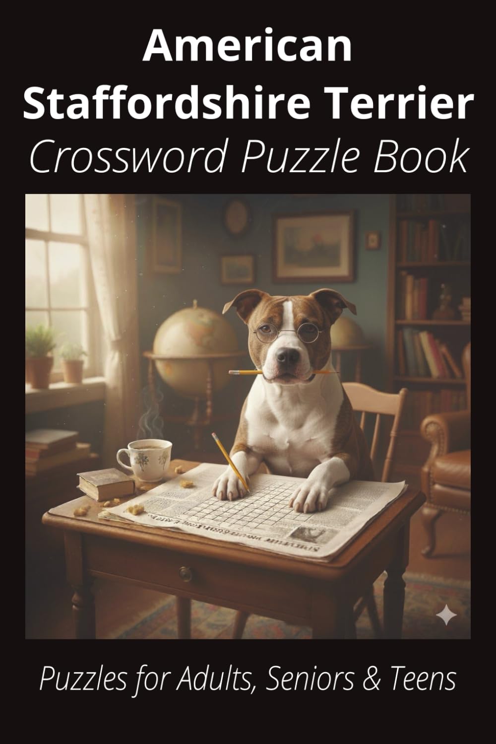 American Staffordshire Terrier Crossword Puzzle Book: Crossword Puzzles with Easy-to-Read Print About American Staffordshire Terriers, Loyal ... 120 Pages – A Pawesome Gift for Pet Lovers