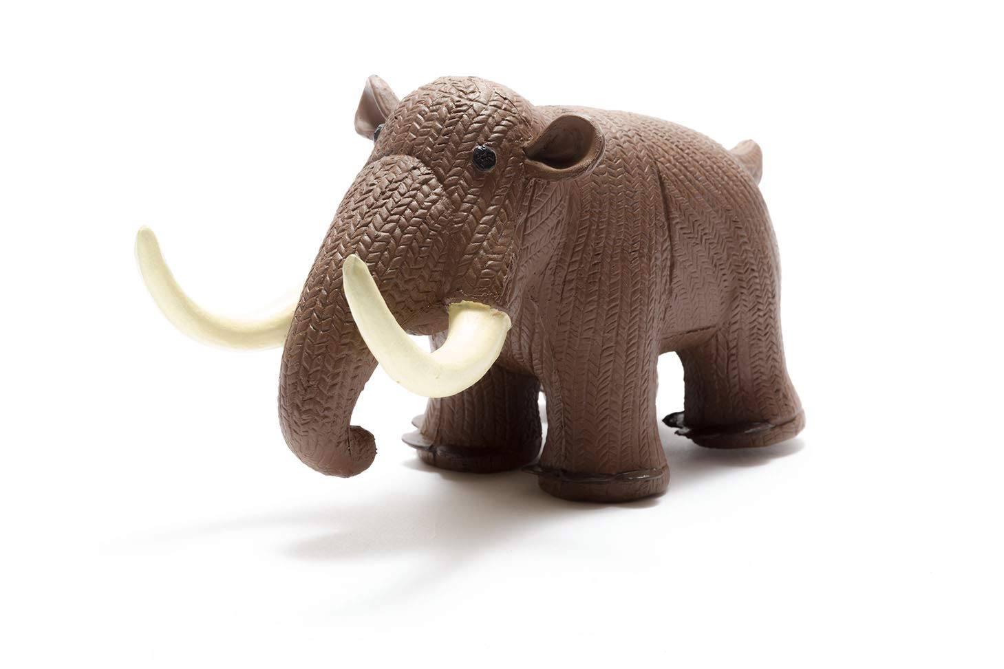 best years original by design My First Woolly Mammoth Brown Natural Rubber Dinosaur Teether or Bath Toy. Suitable from Birth
