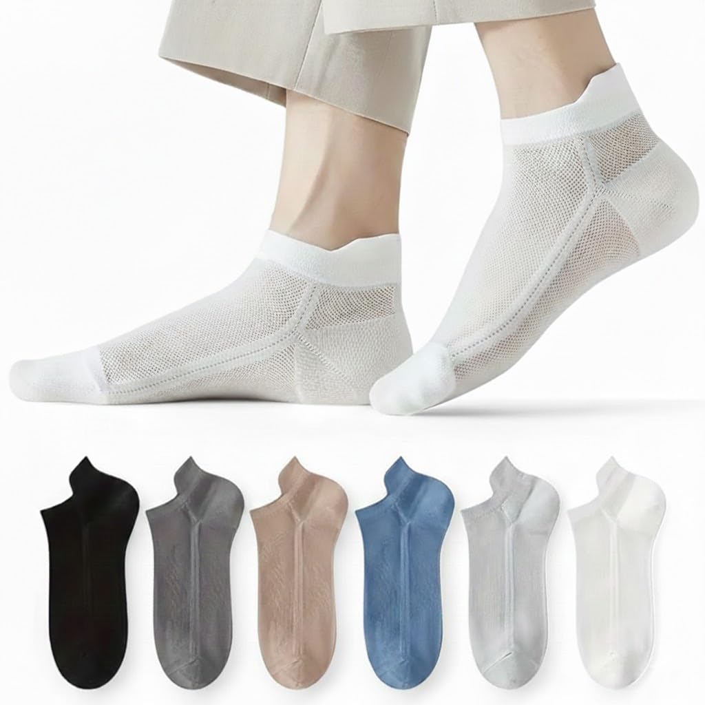 jitruva Ankle Socks 6 Pairs Anti Skid Hosiery Fashion Casual Socks Short Socks man | Clothing Shoes & Accessories | Mens Clothing | Socks-picture-14