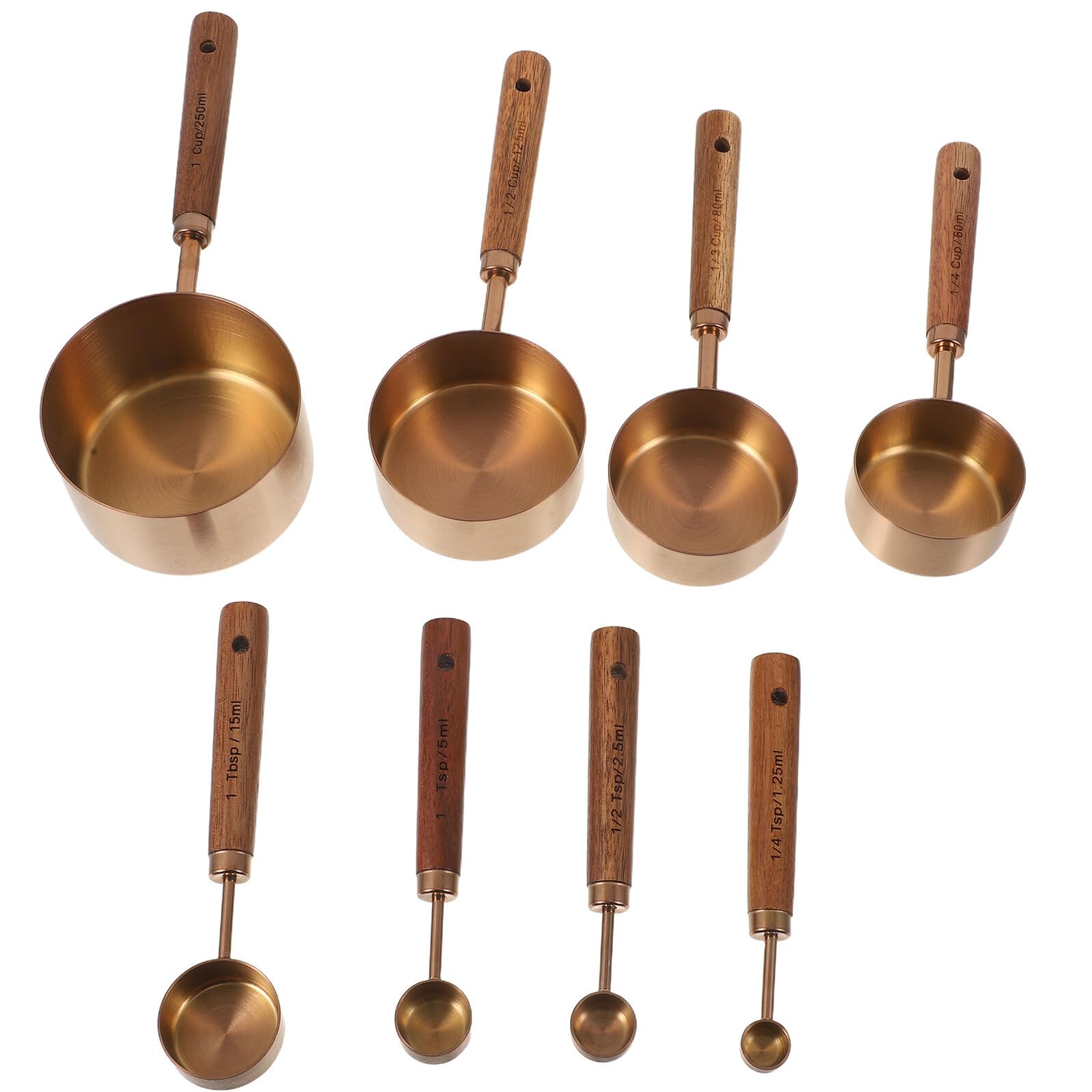 Set de Cuillères Doseuses Lot de 8 en Acier Inoxydable Cuisine