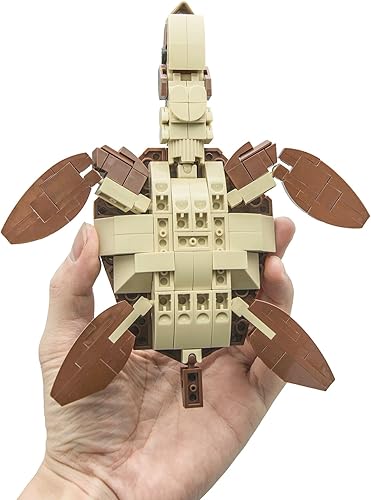 Miniatura 6 de Neomoner Bloques de construcción de animales del océano, criaturas del mar profundo, juego de juguetes de construcción para niños, niñas, tortugas