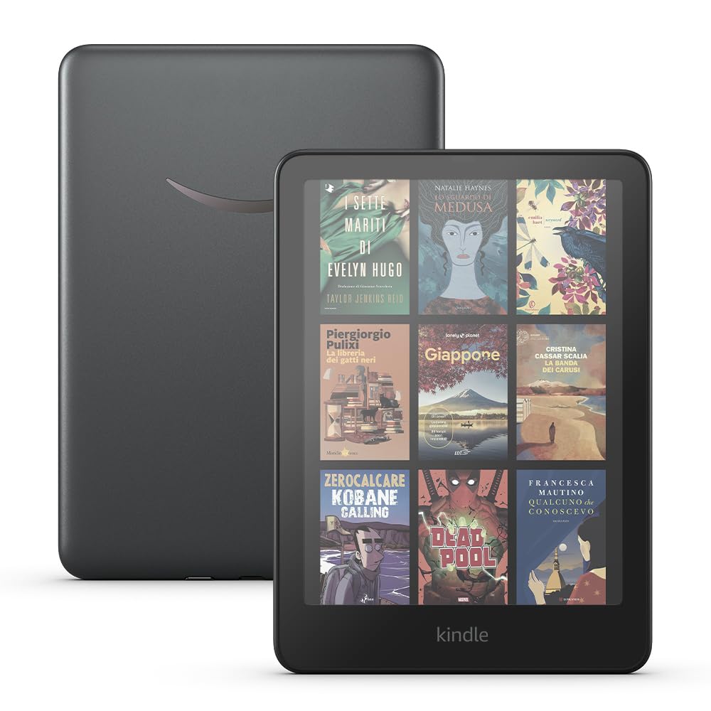 Amazon Kindle Colorsoft Signature Edition (32 GB) | Con schermo a colori, luminosità frontale a regolazione automatica, ricarica wireless e lunga durata della batteria