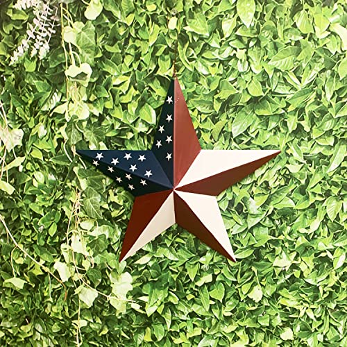 Grace Home Metal Patriotic Old Glory Americana Flag Barn Star Wall Decor July Of 4Th Independence Day Memorial Day Hanging Americana Oudoor Decoration #TOP5