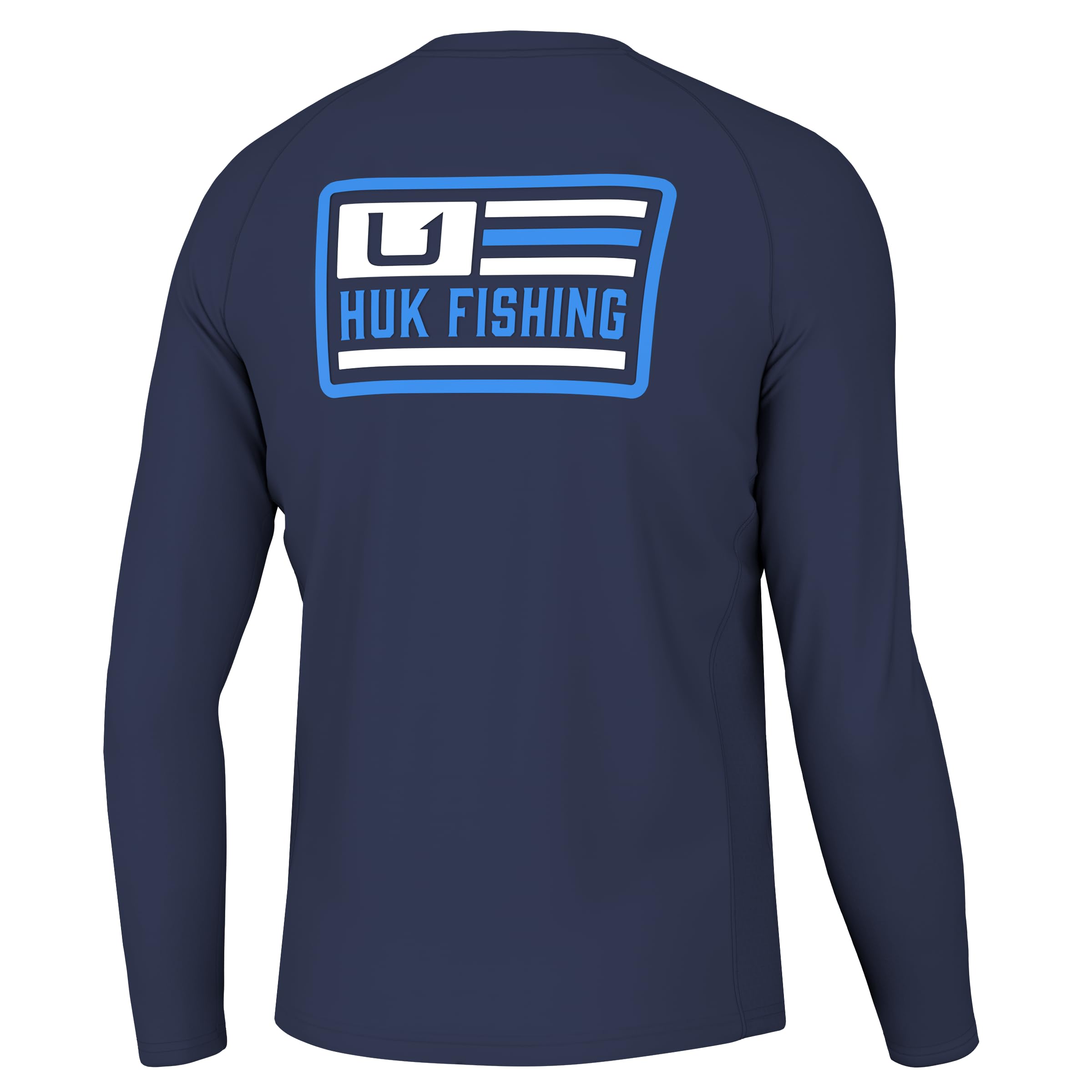HUKMen's Pursuit Graphic Long Sleeve, Sun Protect Fishing Shirt