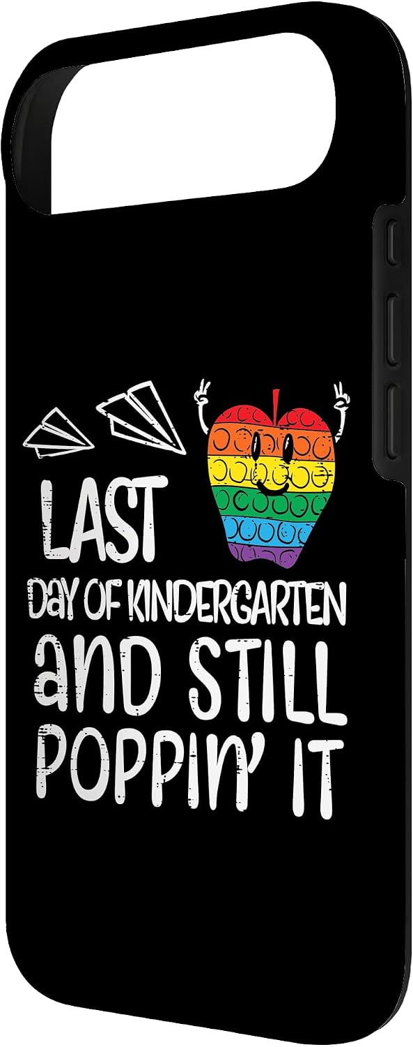 Last Day Kindergarten Still Poppin Apple Pop It Fidget Toy Case for iPhone Air image 3